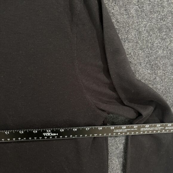 Omni Wool Shirt Men's XL Black Long Sleeve Wool Blend Crewneck Outdoor Basic - Picture 6 of 9